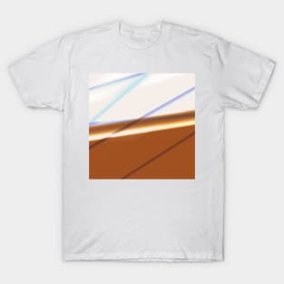 brown white abstract texture T-Shirt